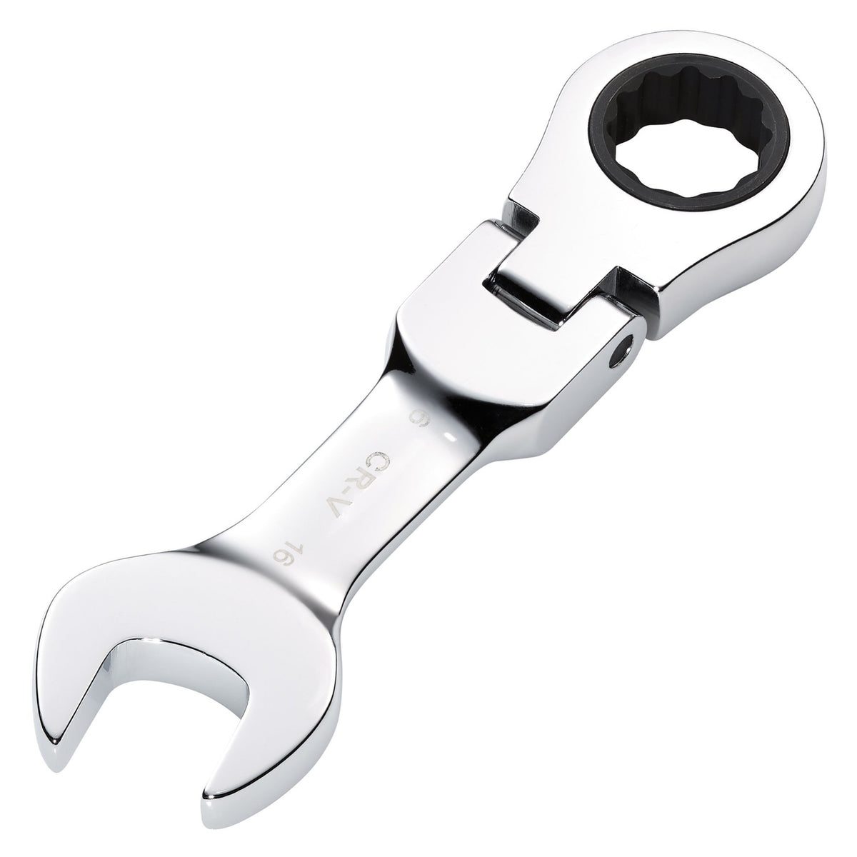 Draper HI-TORQ Metric Stubby Flexible Head Ratchet Combination Spanner, 16mm : Model No. 8230FMMBS