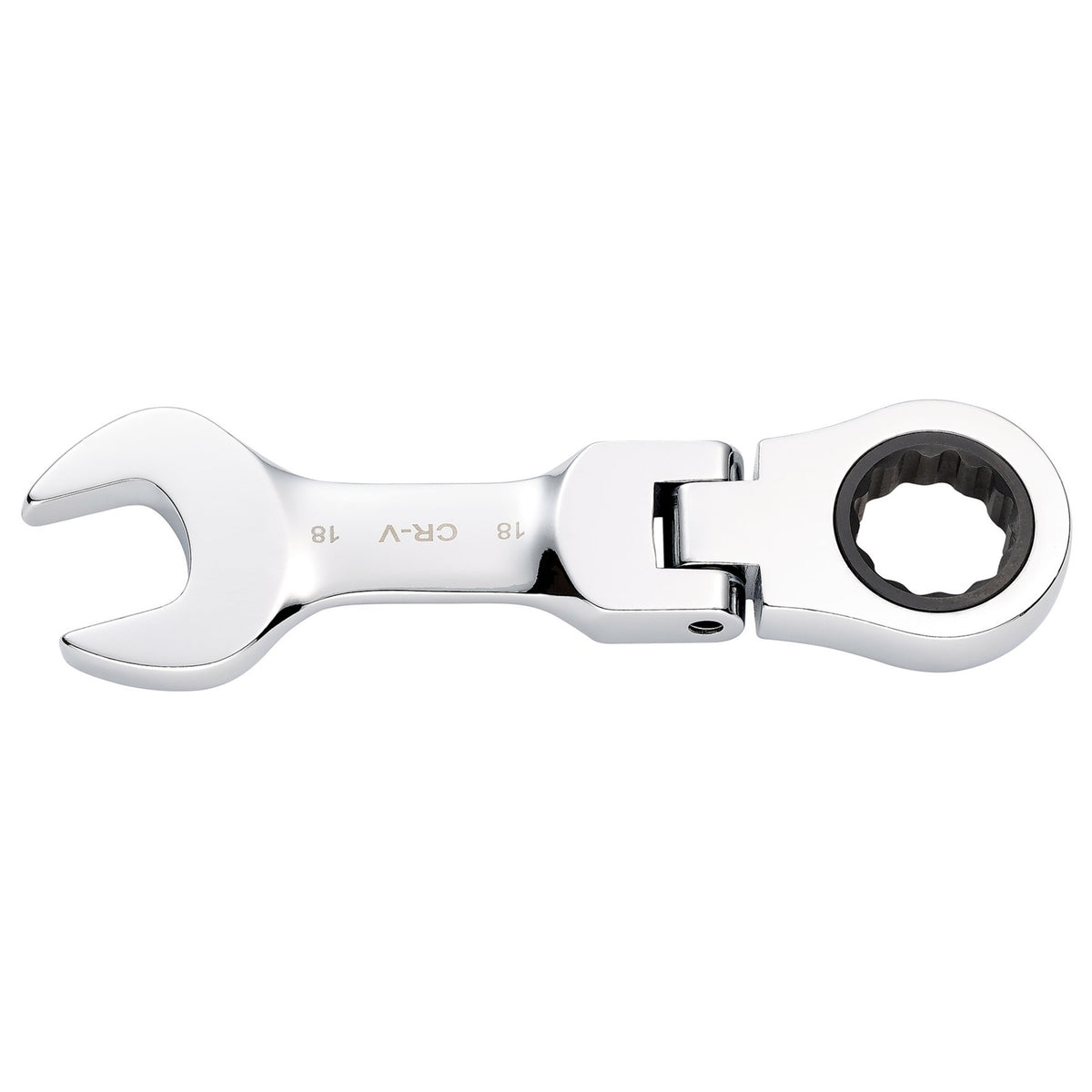 Draper HI-TORQ Metric Stubby Flexible Head Ratchet Combination Spanner, 18mm : Model No. 8230FMMBS