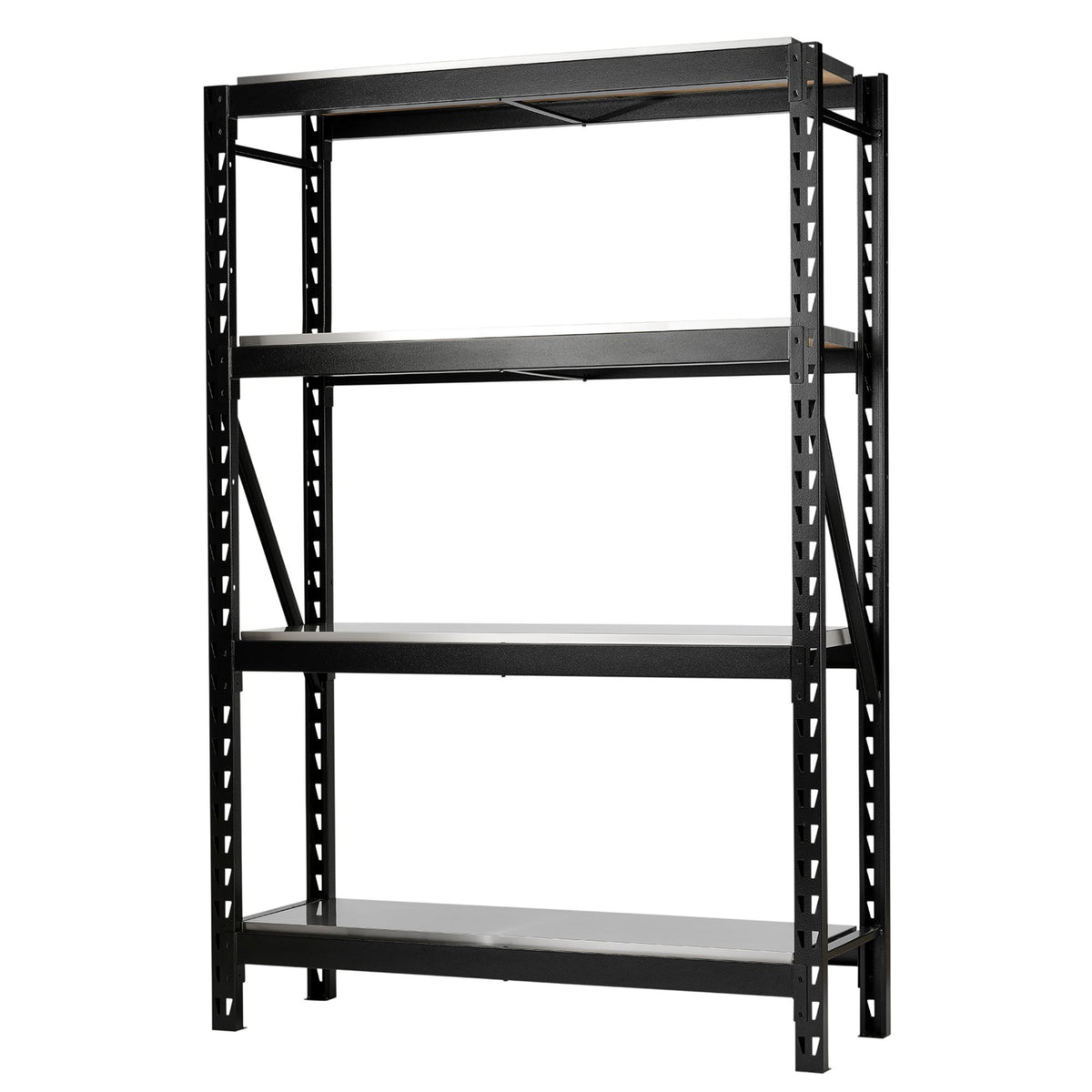BUNKER 18 Piece Modular 4 Tier Racking with Stainless Steel Shelving, 1500mm : Model No. MS400-54-18PC S