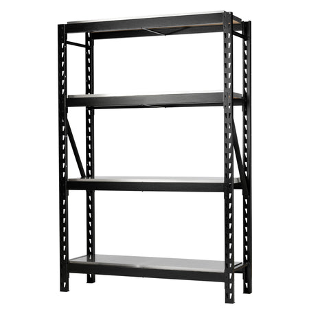 BUNKER 18 Piece Modular 4 Tier Racking with Stainless Steel Shelving, 1500mm : Model No. MS400-54-18PC S