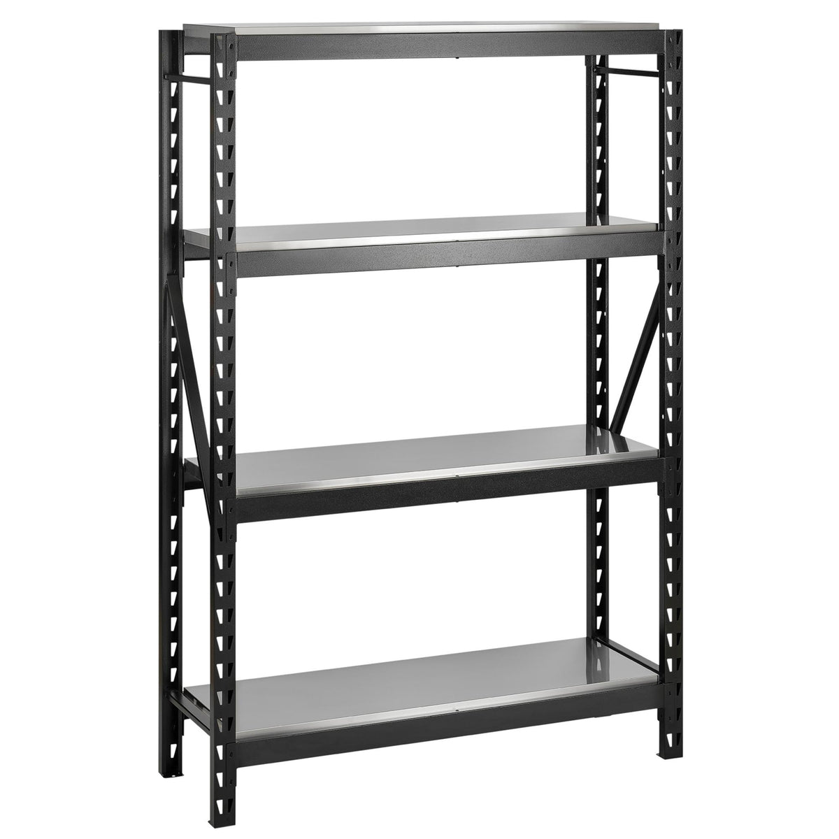 BUNKER 18 Piece Modular 4 Tier Racking with Stainless Steel Shelving, 1500mm : Model No. MS400-54-18PC S