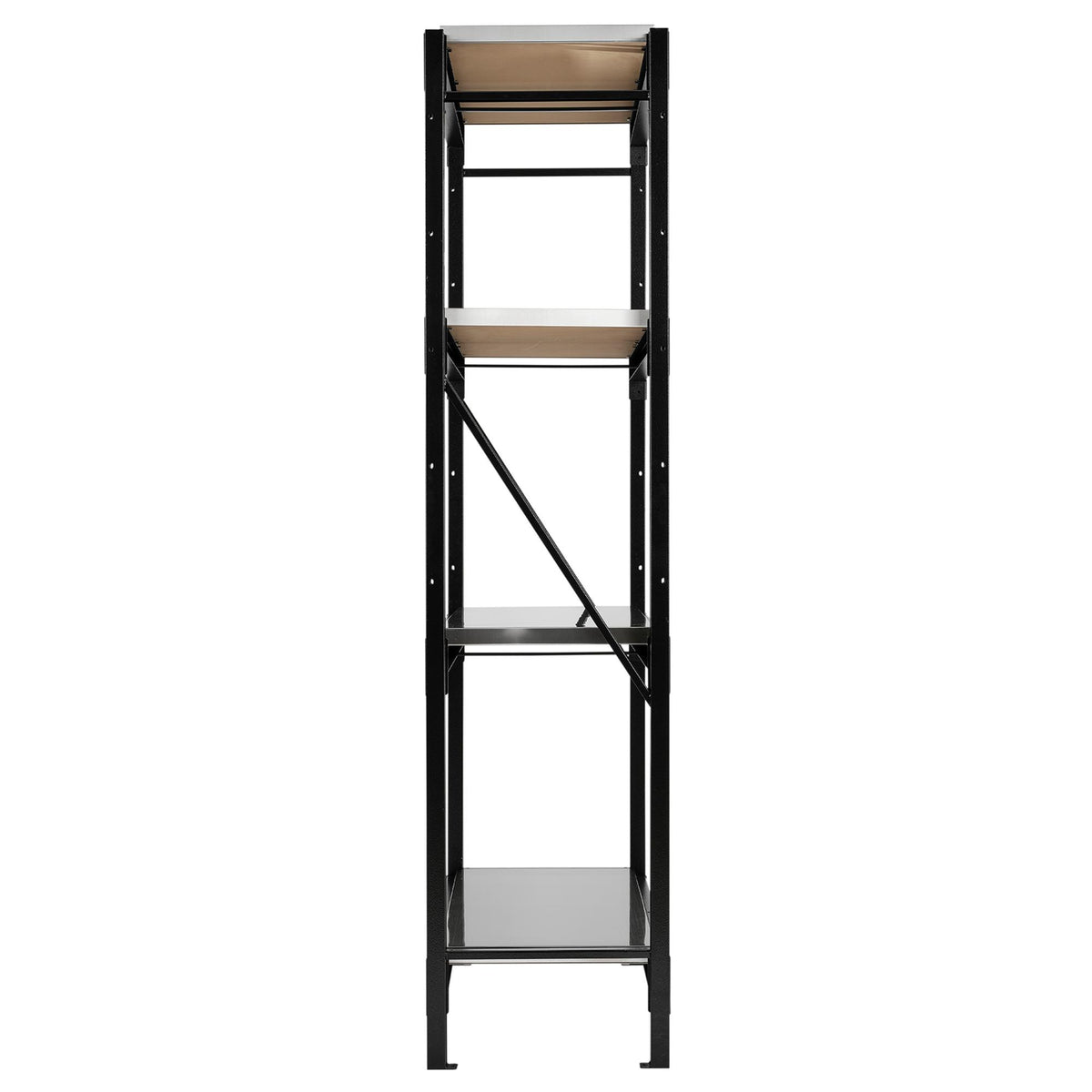 BUNKER 18 Piece Modular 4 Tier Racking with Stainless Steel Shelving, 1500mm : Model No. MS400-54-18PC S