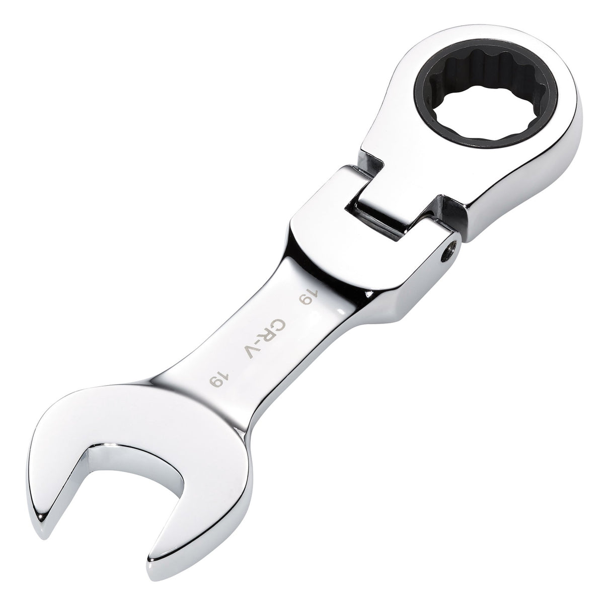 Draper HI-TORQ Metric Stubby Flexible Head Ratchet Combination Spanner, 19mm : Model No. 8230FMMBS