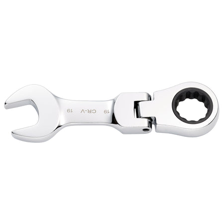 Draper HI-TORQ Metric Stubby Flexible Head Ratchet Combination Spanner, 19mm : Model No. 8230FMMBS