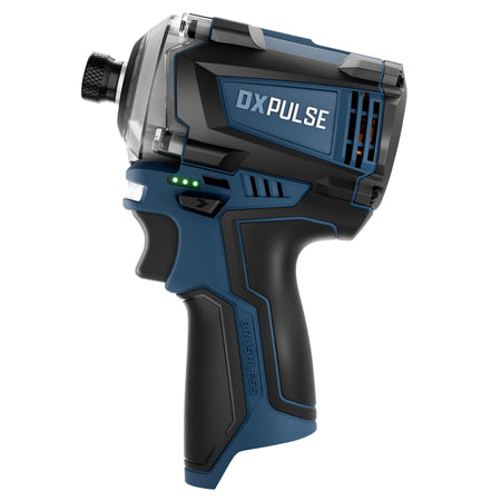 DXPULSE 12V Brushless Combi Drill & Impact Driver Kit, 1/4" Sq. Dr., 2 x 2.0Ah Batteries, 1 x Charger