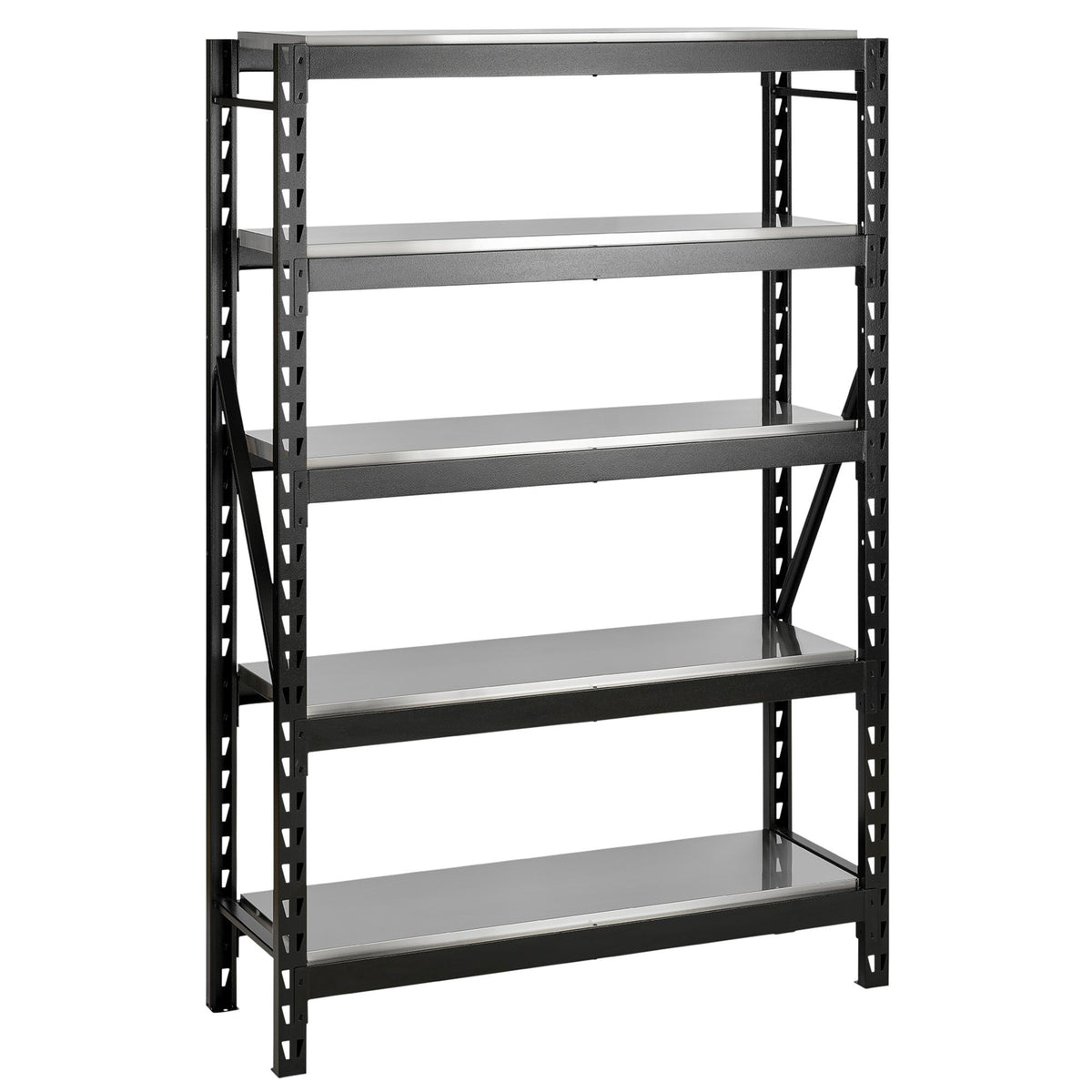 BUNKER 22 Piece Modular 5 Tier Racking with Stainless Steel Shelving, 1500mm : Model No. MS400-54-22PC S