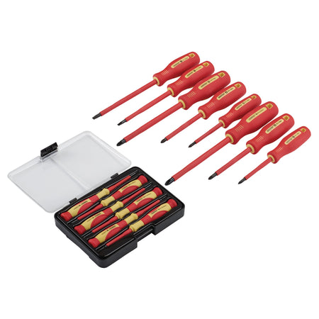 VDE Approved Fully Insulated Screwdriver and Precision Screwdriver Set (14 Piece) : Model No. 952/14
