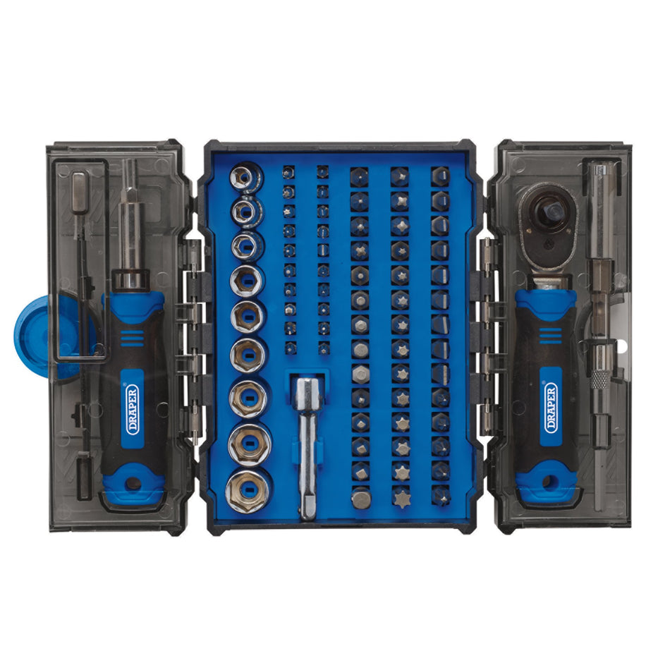 Ratchet and Screwdriver Bit Set (78 Piece) : Model No. RBS78