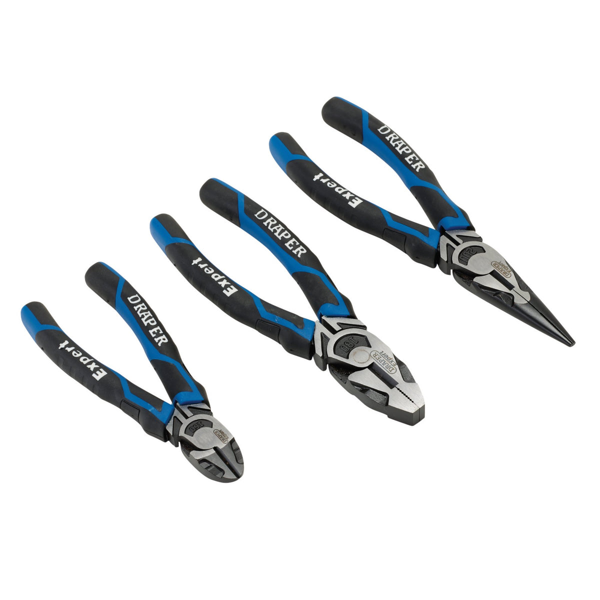 Draper Expert High Leverage Plier Set, Blue (3 Piece) : Model No. 1078/B