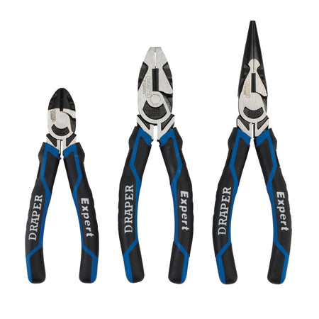 Draper Expert High Leverage Plier Set, Blue (3 Piece) : Model No. 1078/B