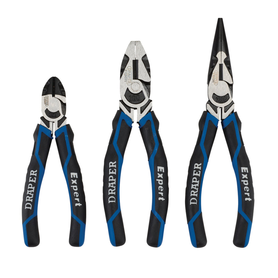 Draper Expert High Leverage Plier Set, Blue (3 Piece) : Model No. 1078/B