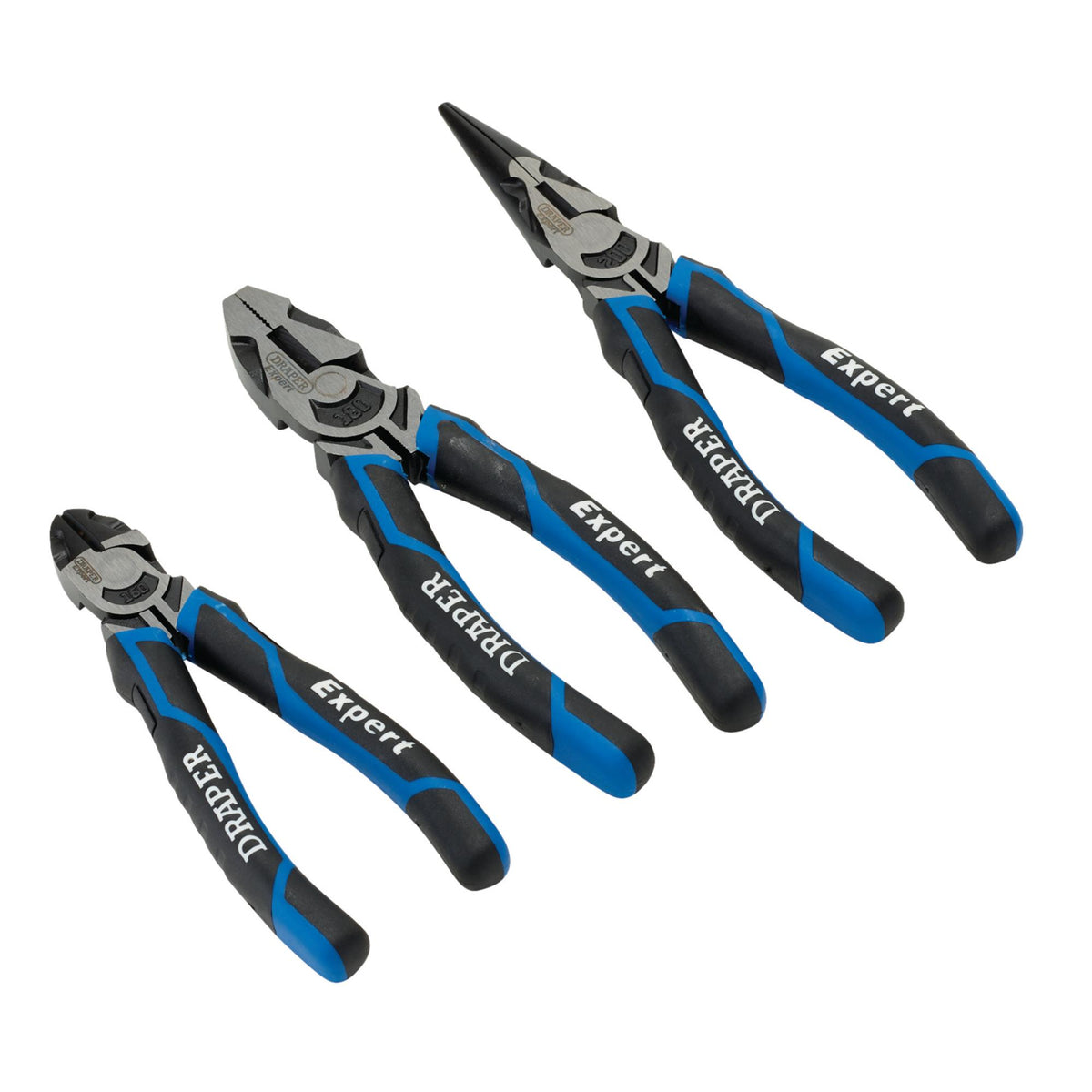 Draper Expert High Leverage Plier Set, Blue (3 Piece) : Model No. 1078/B