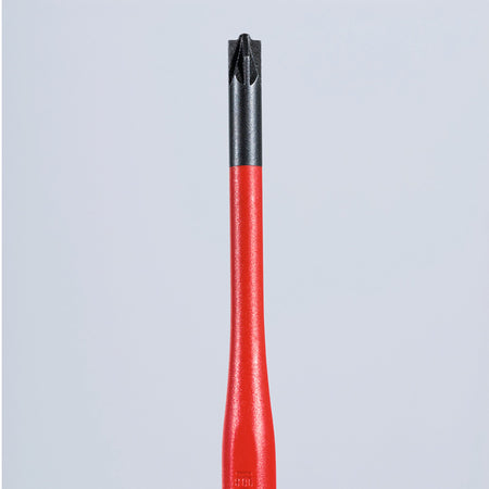 KNIPEX 98 25 01 SLS VDE Insulated Plus/Minus Pozidriv Screwdriver, PZ/S1 x 80mm: No.98 25 01 SLS