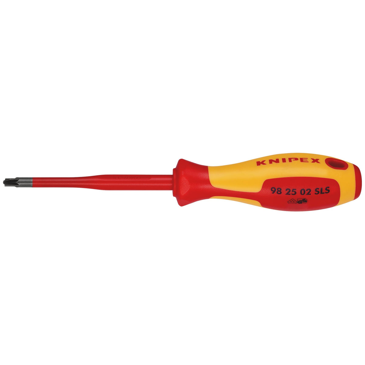 KNIPEX 98 25 02 SLS VDE Insulated Plus/Minus Pozidriv Screwdriver, PZ/S2 x 100mm: No.98 25 02 SLS