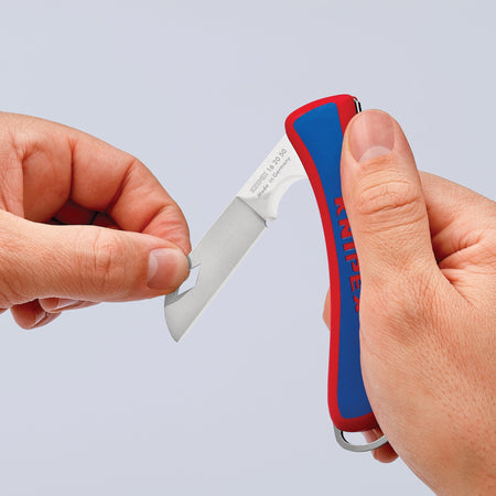 KNIPEX 16 20 50 SB Folding Knife for Electricians,120mm: No.16 20 50 SB
