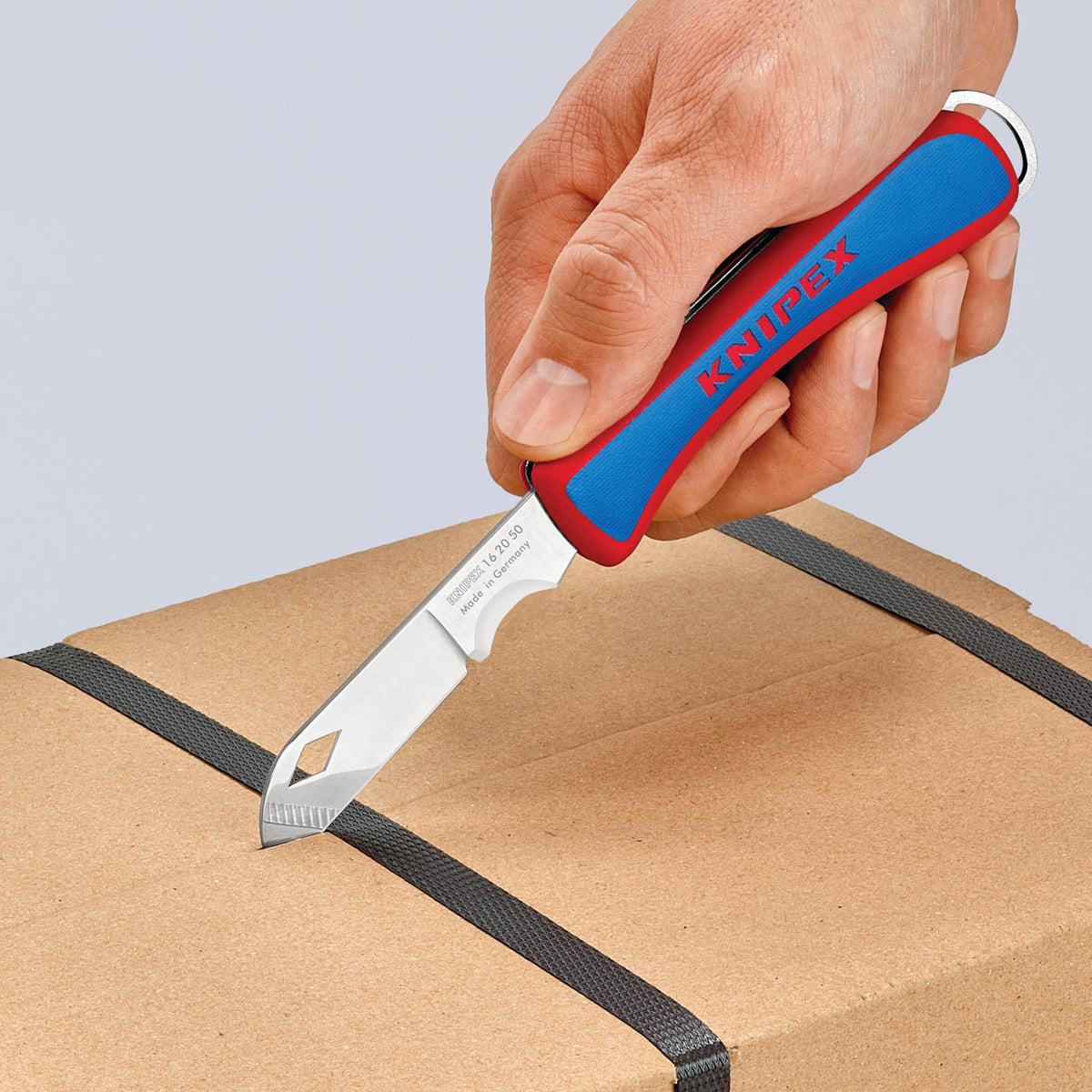KNIPEX 16 20 50 SB Folding Knife for Electricians,120mm: No.16 20 50 SB