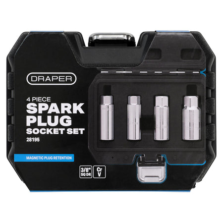 Magnetic Spark Plug Socket Set, 3/8" Sq. Dr. (4 Piece)