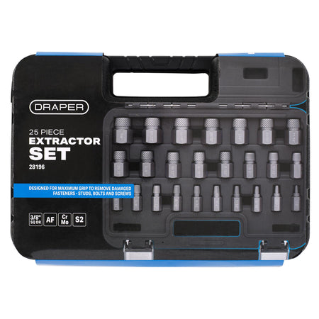 Imperial Bolt Extractor Set, 3/8" Sq. Dr. (25 Piece)