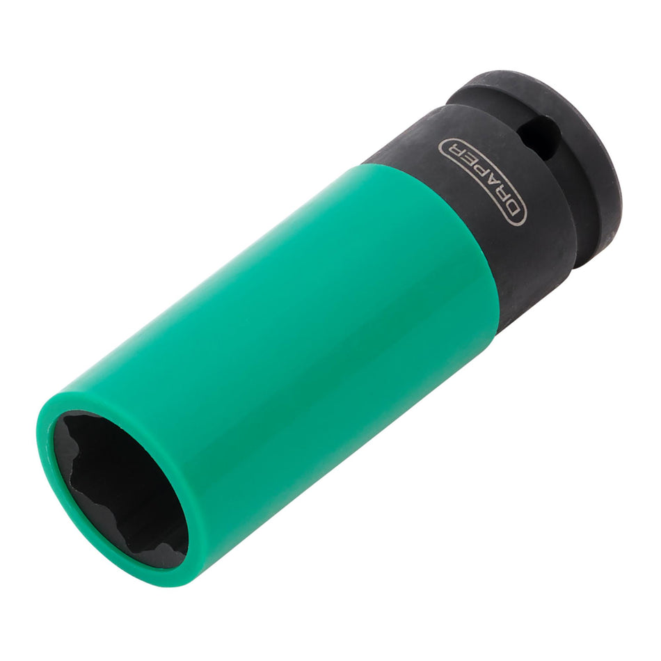 Wheel Nut Socket, 1/2" Sq. Dr., 21mm