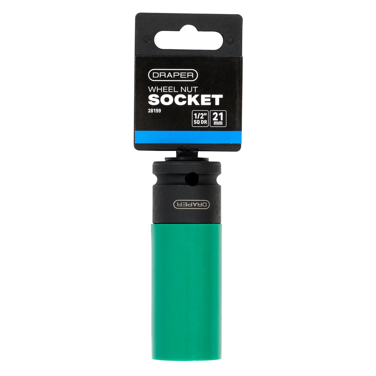 Wheel Nut Socket, 1/2" Sq. Dr., 21mm
