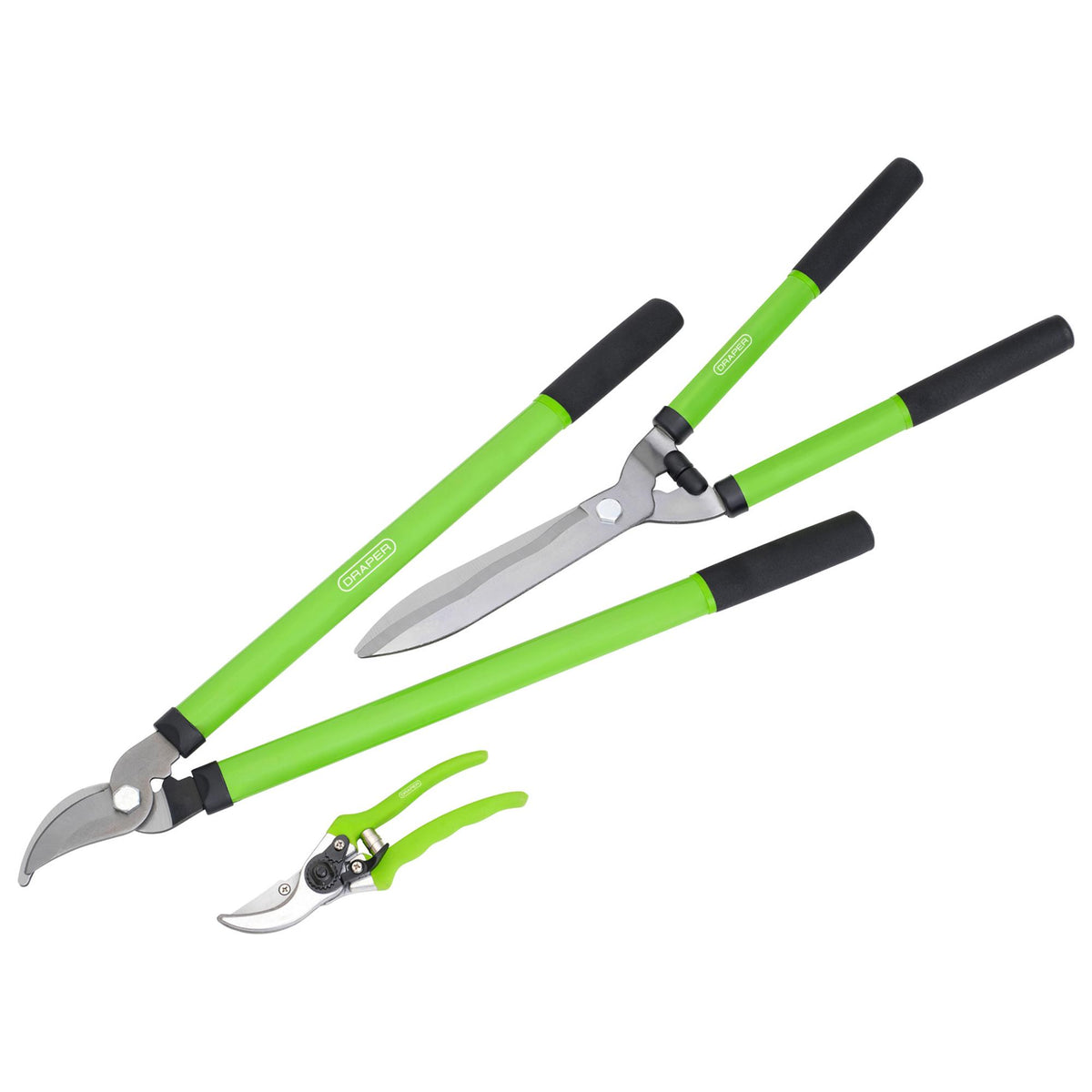 DRAPER 3 piece Lopper, Shears and Secateur Set: Model No.GLSS/SET
