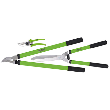 DRAPER 3 piece Lopper, Shears and Secateur Set: Model No.GLSS/SET