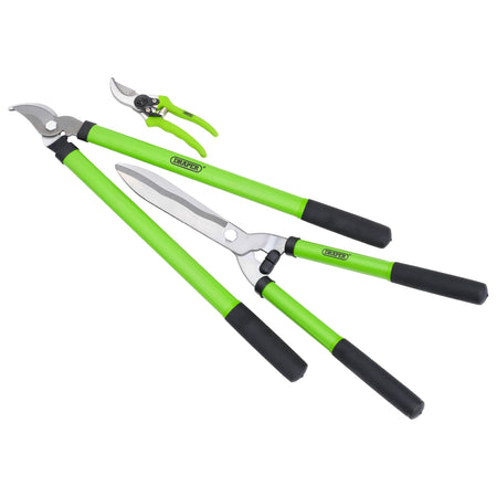 DRAPER 3 piece Lopper, Shears and Secateur Set: Model No.GLSS/SET