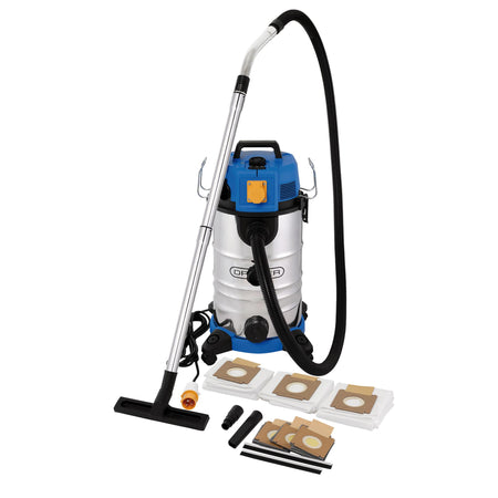 110V M-Class Dust Extractor, Wet and Dry Vacuum Cleaner with Power Take-Off, 35L, 1100W