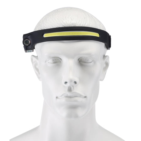 COB LED Rechargeable 2-in-1 Head Torch with Wave Sensor, 3W, USB-C Cable Supplied : Model No. HT-350