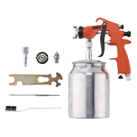 Suction Air Paint Spray Gun, 1L, 1.8mm : Model No. DAT-SASG1L