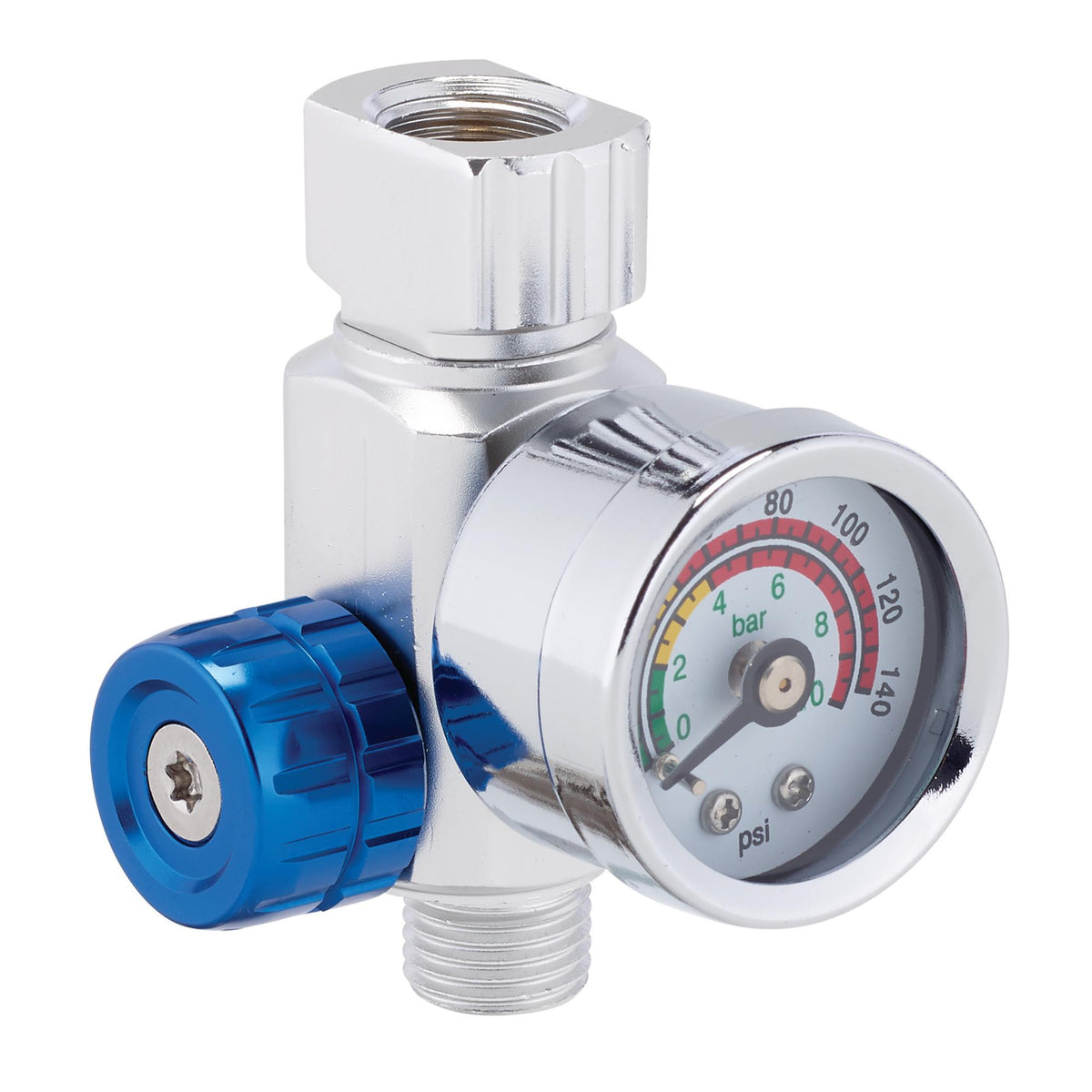 1/4" BSP On-Gun Air Regulator and Gauge, 140psi : Model No. DAT-OARG