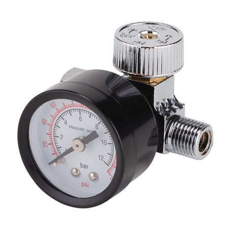 1/4" BSP On-Gun Air Regulator and Gauge, 180psi : Model No. DAT-OARG