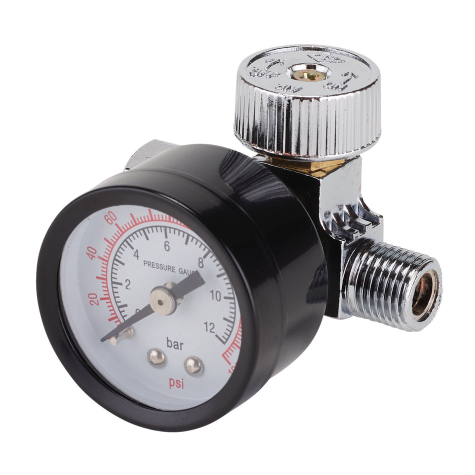 1/4" BSP On-Gun Air Regulator and Gauge, 180psi : Model No. DAT-OARG