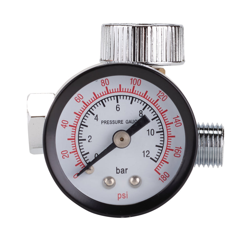 1/4" BSP On-Gun Air Regulator and Gauge, 180psi : Model No. DAT-OARG