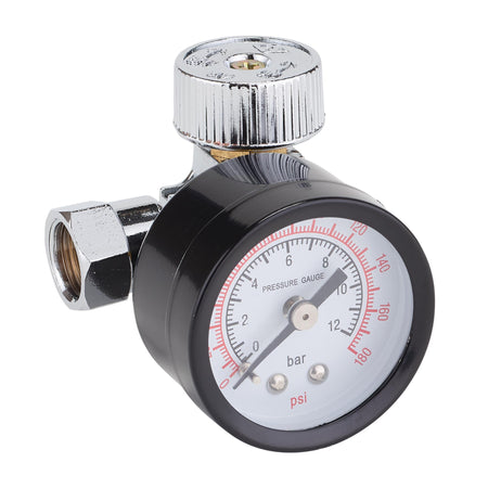 1/4" BSP On-Gun Air Regulator and Gauge, 180psi : Model No. DAT-OARG