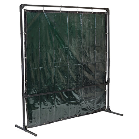 Welding Curtain with Metal Frame, 6' x 6': Model No. WCF6X6