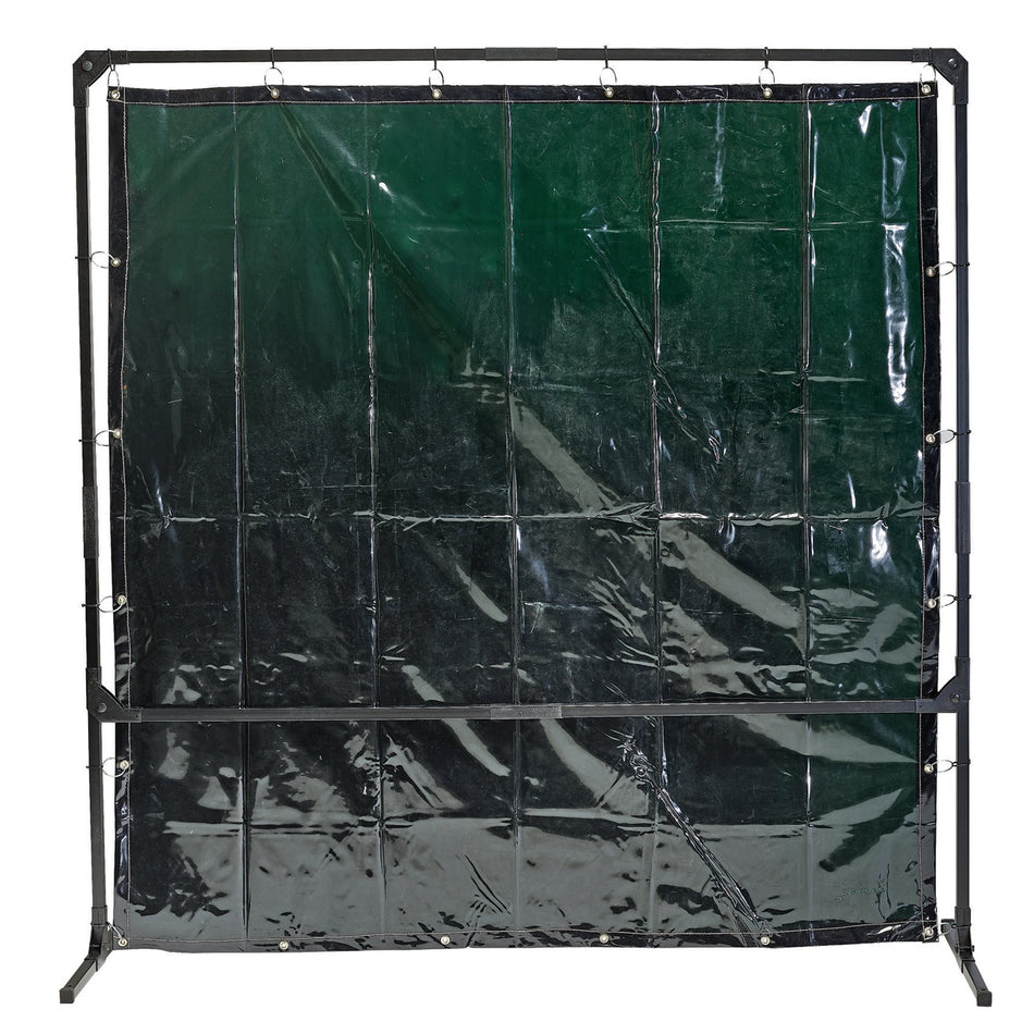 Welding Curtain with Metal Frame, 6' x 6': Model No. WCF6X6