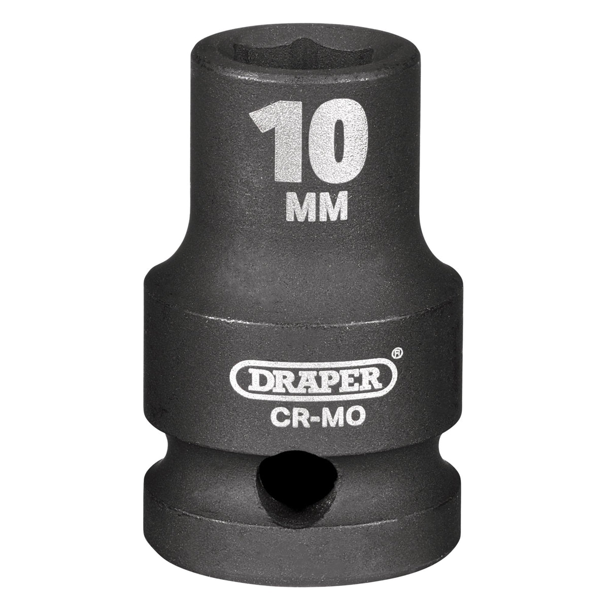 DRAPER Expert 10mm 1/2in. Square Drive Impact Socket: Model No.410MM
