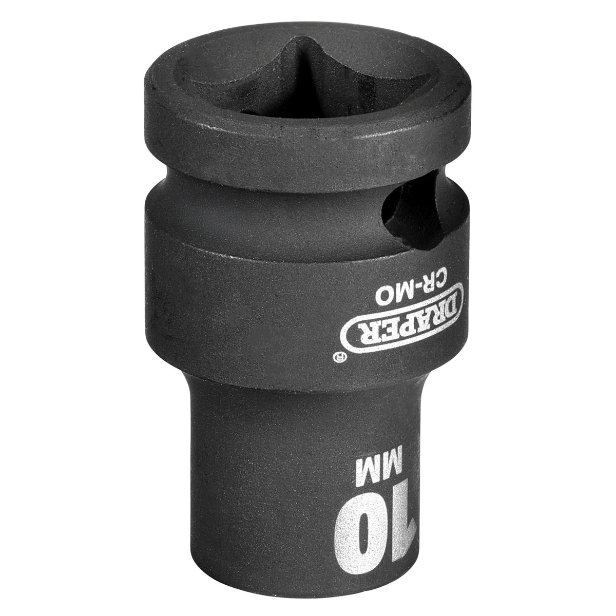 DRAPER Expert 10mm 1/2in. Square Drive Impact Socket: Model No.410MM