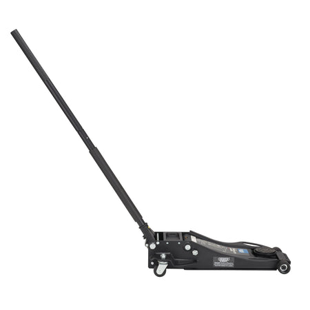 Draper Expert Professional Low Profile Fast Lift Garage Trolley Jack, 3 Tonne, Black : Model No. TJ3-BP