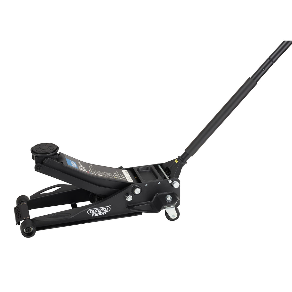 Draper Expert Professional Low Profile Fast Lift Garage Trolley Jack, 3 Tonne, Black : Model No. TJ3-BP