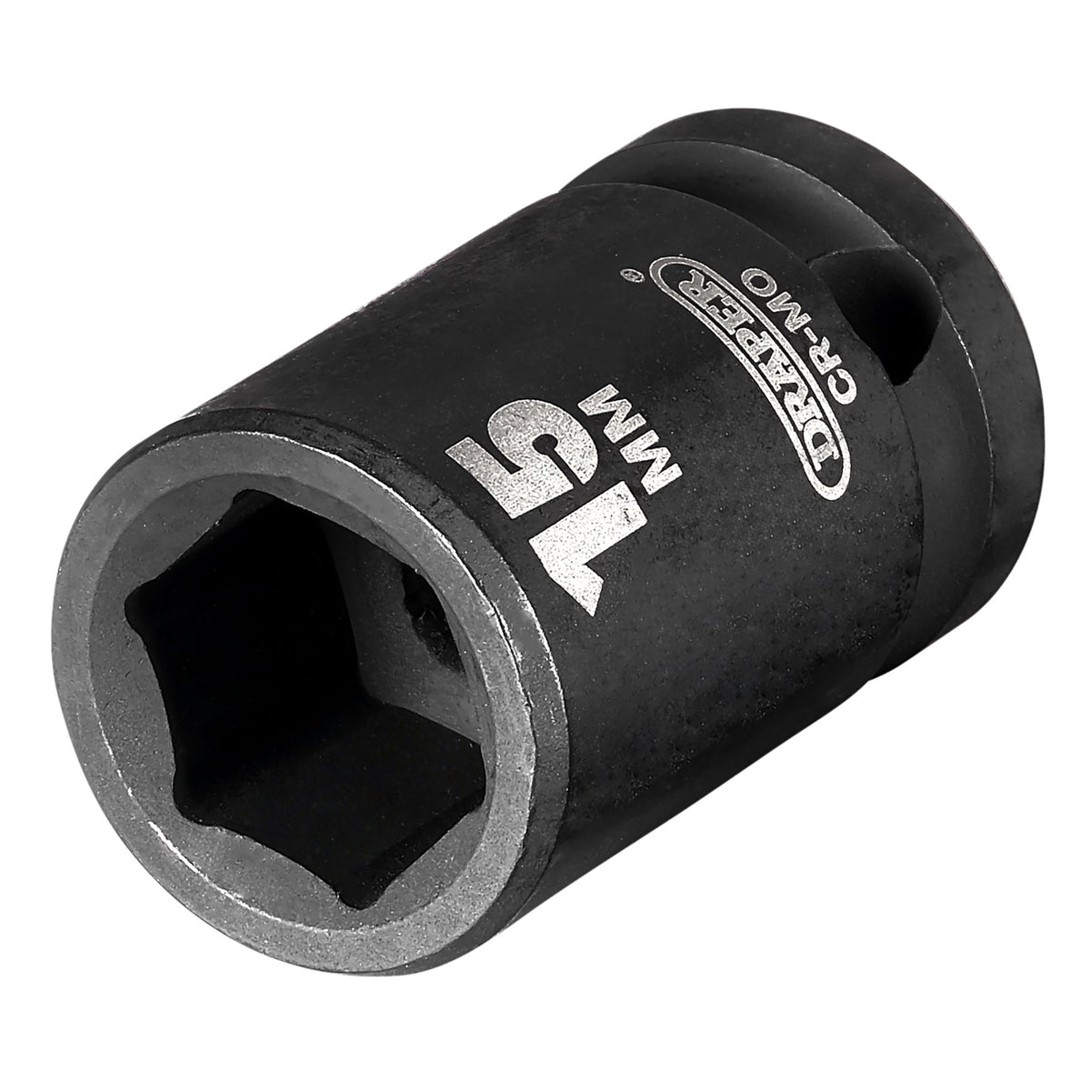 DRAPER Expert 15mm 1/2in. Square Drive Impact Socket: Model No.410MM