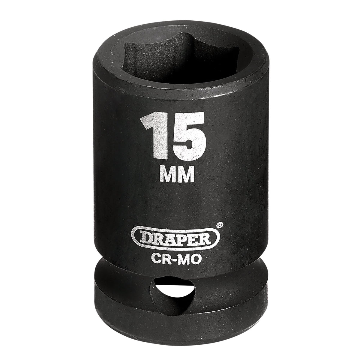 DRAPER Expert 15mm 1/2in. Square Drive Impact Socket: Model No.410MM