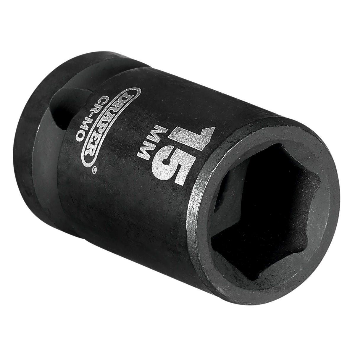 DRAPER Expert 15mm 1/2in. Square Drive Impact Socket: Model No.410MM