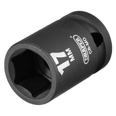 DRAPER Expert 17mm 1/2in. Square Drive Impact Socket: Model No.410MM