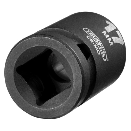 DRAPER Expert 17mm 1/2in. Square Drive Impact Socket: Model No.410MM