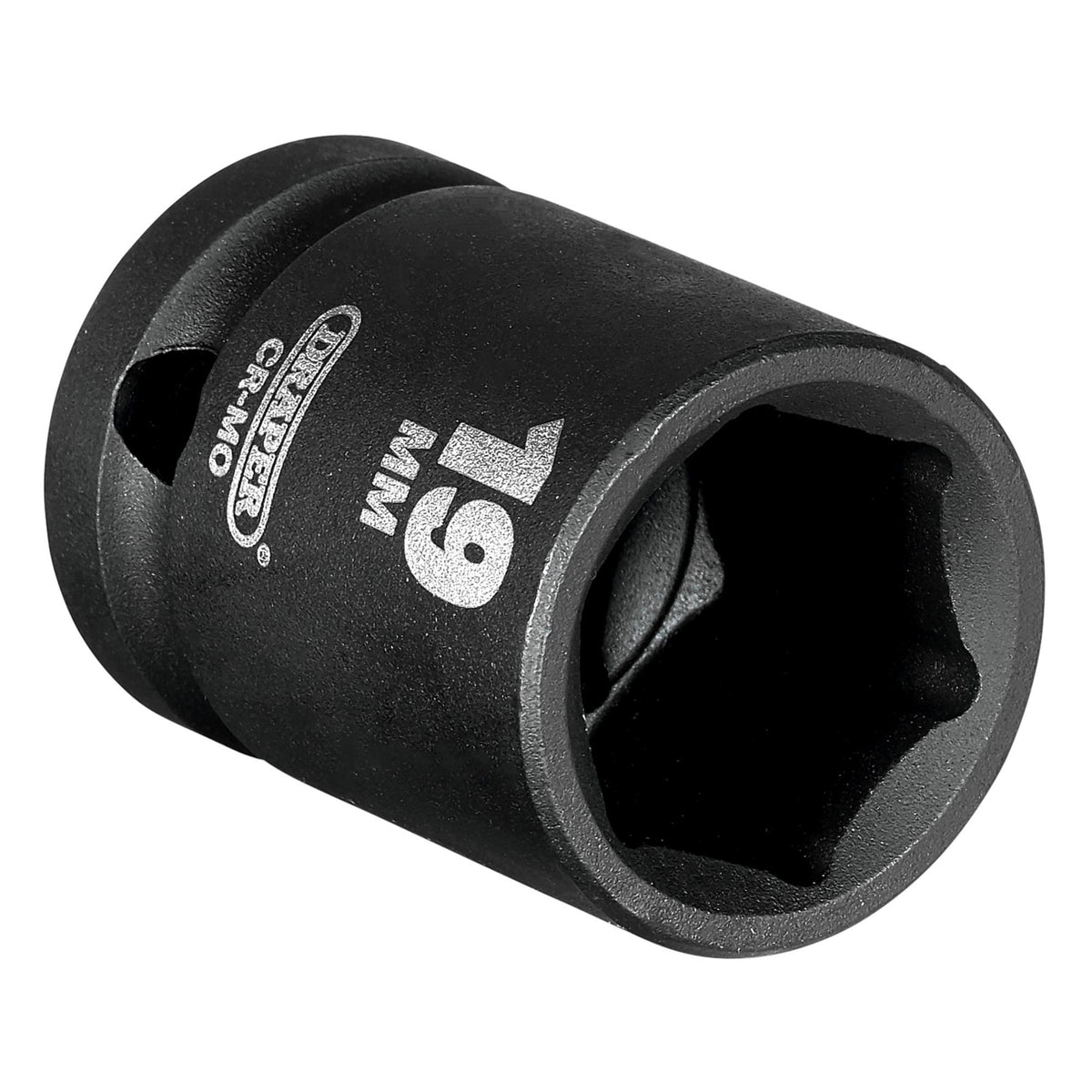 DRAPER Expert 19mm 1/2in. Square Drive Impact Socket: Model No.410MM