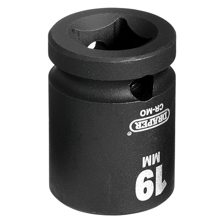 DRAPER Expert 19mm 1/2in. Square Drive Impact Socket: Model No.410MM