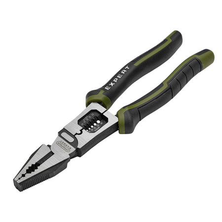 Draper Expert Combination Pliers with Wire Stripper, 200mm : Model No. PL-EX/CPWS-200