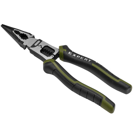 Draper Expert Long Nose Pliers with Wire Stripper, 200mm : Model No. PL-EX/LPWS-200